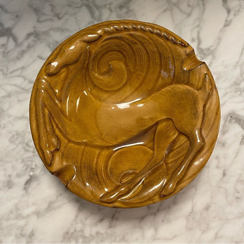 Van Briggle Pottery Anna Art Deco Antelope Ashtray